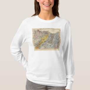 Camiseta Mapa geológico de Edimburgo