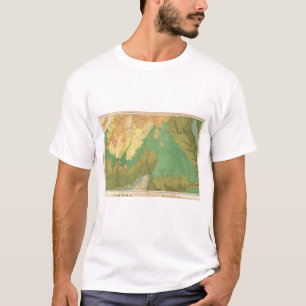 Camiseta Mapa geológico de las terrazas mesozoicas
