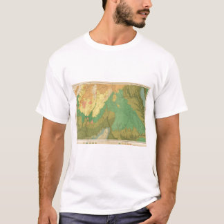 Camiseta Mapa geológico de las terrazas mesozoicas