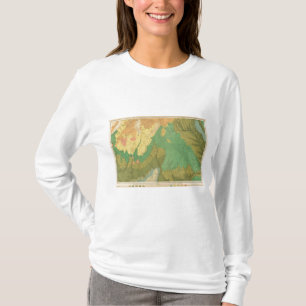 Camiseta Mapa geológico de las terrazas mesozoicas