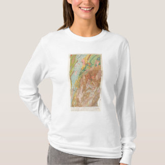 Camiseta Mapa geológico de New Hampshire