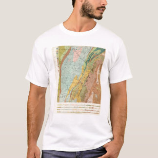 Camiseta Mapa geológico de New Hampshire 2