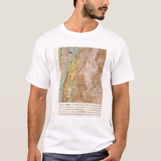 Camiseta Mapa geológico de New Hampshire 2