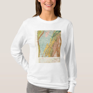Camiseta Mapa geológico de New Hampshire 2