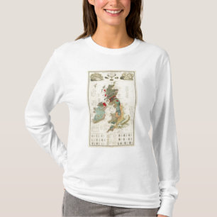 Camiseta Mapa geológico, paleontológico compuesto