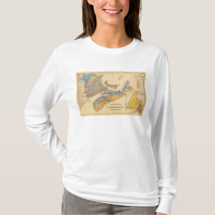 Camiseta Mapa geológico, provincias marítimas