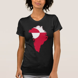 Camiseta Mapa GL de la bandera de Groenlandia