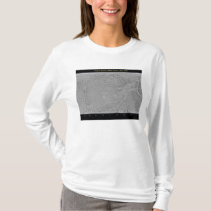 Camiseta Mapa global de la luna Dione de Saturn