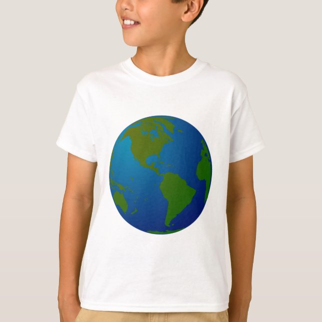 Camiseta Mapa/globo (Anverso)