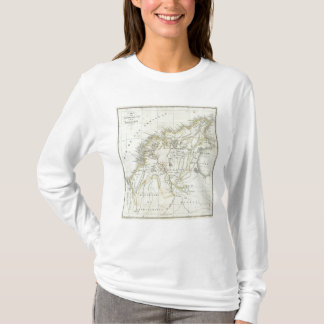 Camiseta Mapa grabado de Colombia