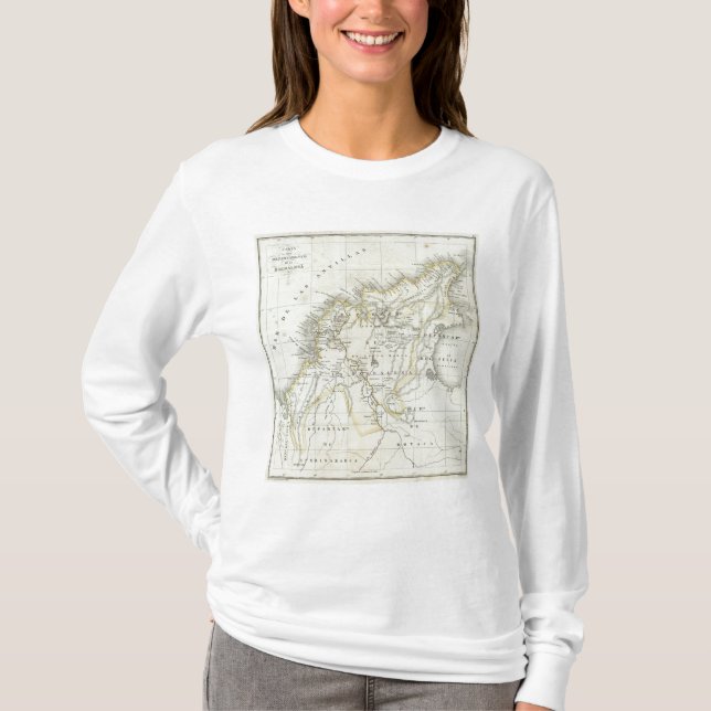 Camiseta Mapa grabado de Colombia (Anverso)