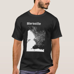 Camiseta Mapa gráfico del mapa clásico de la ciudad de Mars