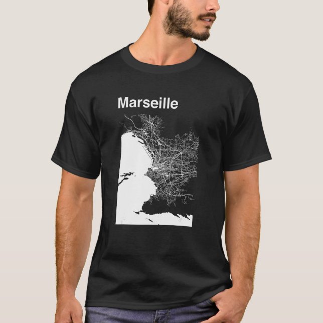 Camiseta Mapa gráfico del mapa clásico de la ciudad de Mars (Anverso)