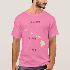 Camiseta - Mapa Hawaii con ciudad