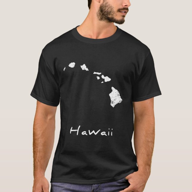 Camiseta Mapa Hawaii de la cadena Hawaii (Anverso)