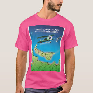 Camiseta Mapa hermoso de Isla Príncipe Canadá