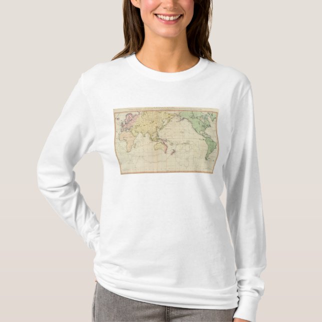 Camiseta Mapa histórico de la carta general (Anverso)