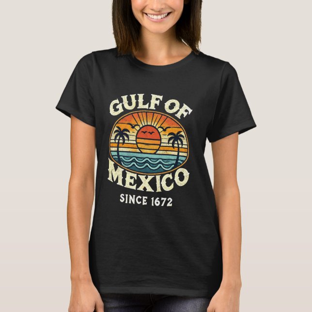 Camiseta Mapa histórico del Golfo de México 1672 Guay Méxic (Anverso)