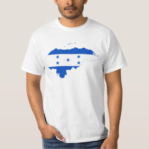 Camiseta Mapa HN de la bandera de Honduras