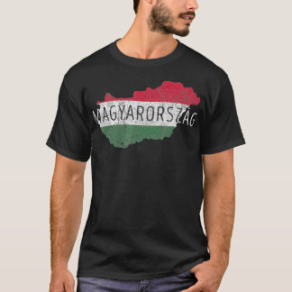 Camiseta Mapa húngaro y recuerdo de bandera con problemas