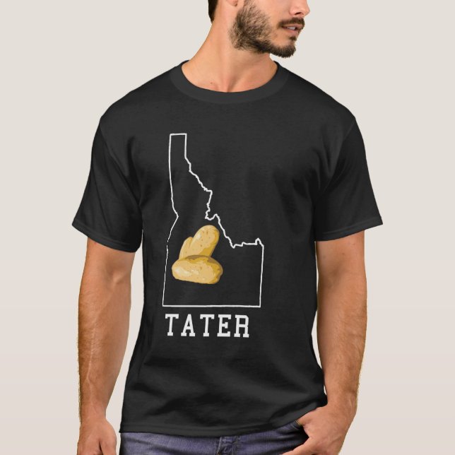 Camiseta Mapa Idaho Del Estado De Idaho (Anverso)