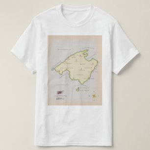 Camiseta Mapa ilustrado de Mallorca