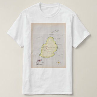 Camiseta Mapa ilustrado de Mauricio