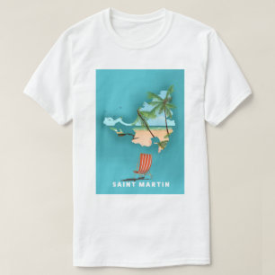 Camiseta Mapa ilustrado de San Martín.