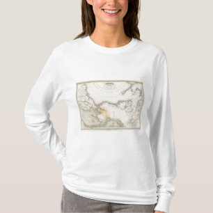 Camiseta Mapa incoloro de Norteamérica