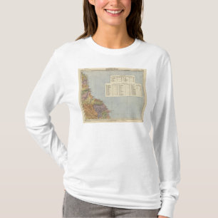 Camiseta Mapa Inglaterra, País de Gales 2 de la línea