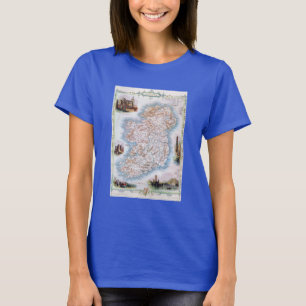 Camiseta Mapa: Irlanda, 1851