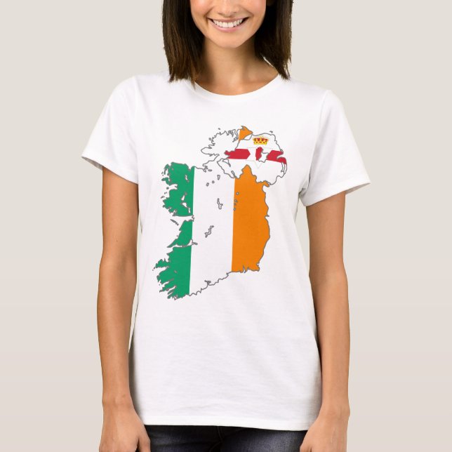 Camiseta Mapa Irlandés de la Nación Celta (Anverso)