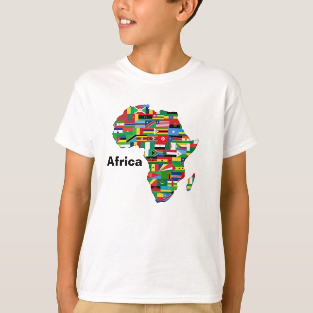 Camiseta Mapa Kids Africa (Anverso)