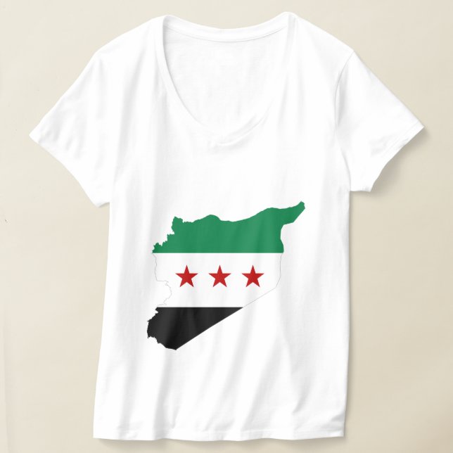camiseta - mapa libre de siria (Distribución )