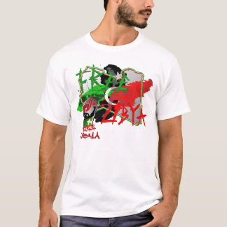 Camiseta Mapa libre del arte de Libia de Libia