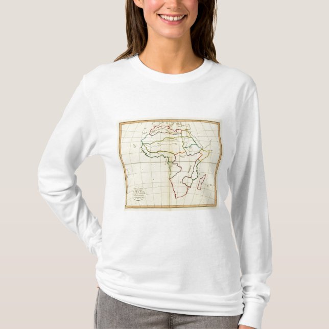 Camiseta Mapa llano África (Anverso)