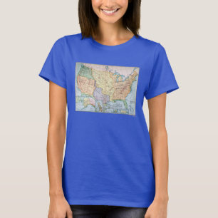 Camiseta Mapa: Los E.E.U.U. Expansion, 1905