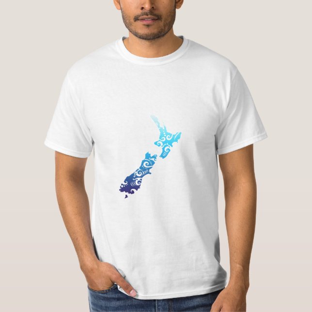 Camiseta Mapa maorí de Nueva Zelanda Tattoo regalo idea (Anverso)
