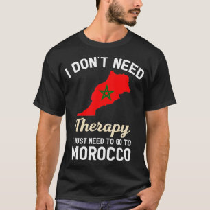Camiseta Mapa marroquí de la bandera de Marruecos Regalos 