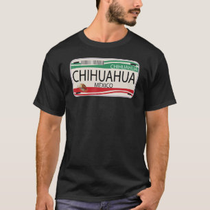 Camiseta Mapa mexicano de licencias de Chihuahua