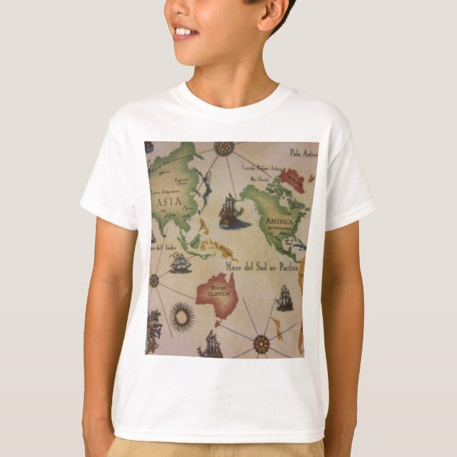 Camiseta Mapa mundial (Anverso)