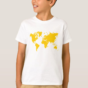 Camiseta Mapa Mundial - Amber