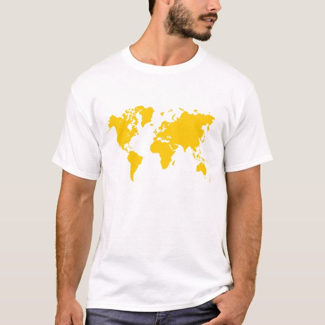 Camiseta Mapa Mundial - Amber (Anverso)