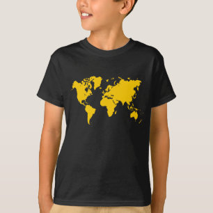 Camiseta Mapa Mundial - Amber