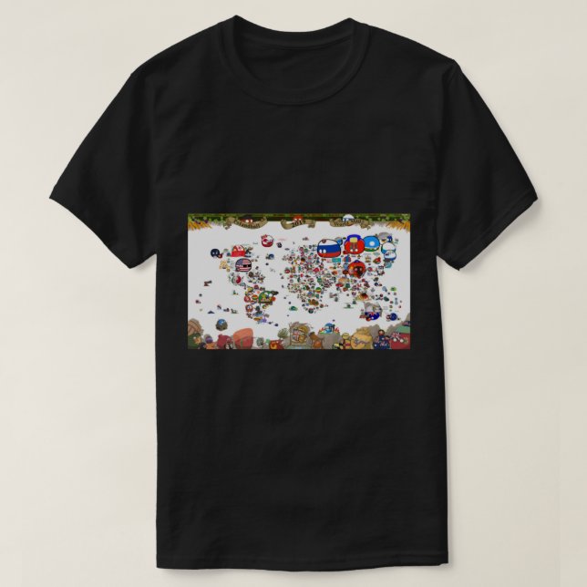 Camiseta Mapa Mundial de Baloncesto de 2019 (Diseño del anverso)