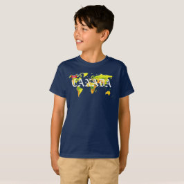 CAMISETA MAPA MUNDIAL DE CANADÁ
