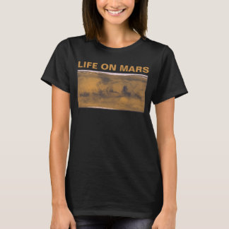 Camiseta Mapa Mundial de Marte Planeta Rojo por Satélite