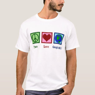 Camiseta Mapa mundial de profesores de la Geografía del Am
