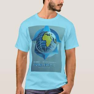 Camiseta Mapa mundial diseñado para las almas de Wanderlust