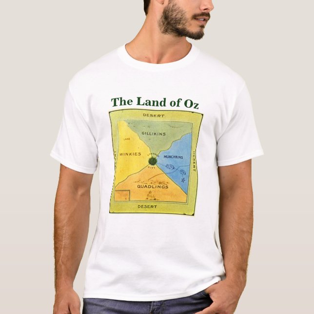 Camiseta Mapa muy viejo de la onza (frente) (Anverso)